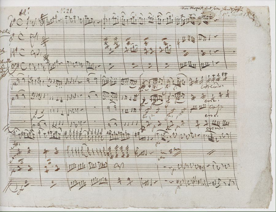 Handwritten orchestral manuscript